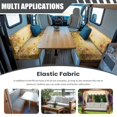 thumbnail image 4 of Pzuqiu Butterfly Print Rv Dinette Cushion Cover 2Pcs Easy Install Sunflower Couch Covers for Rv Campers Full Coverage Rv Sofa Cover Seat Covers for Camper Couch Booth Set Sofa, 4 of 6