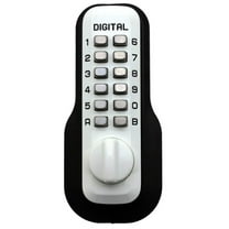 Lockey M-210-WH-EZ Mechanical Keyless Deadbolt Ez Mount Plate Lock - White