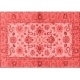 thumbnail image 1 of Ahgly Company Machine Washable Indoor Rectangle Abstract Red Modern Area Rugs, 7' x 9', 1 of 4