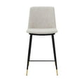 thumbnail image 5 of Messina 26" Modern Faux Leather and Metal Counter Height Bar Stool, 5 of 5
