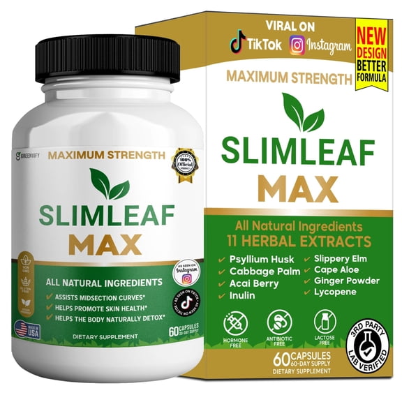 GreenVify SlimLeaf Max Herbal Supplement – Metabolism & Daily Wellness Support, Natural Botanical Formula