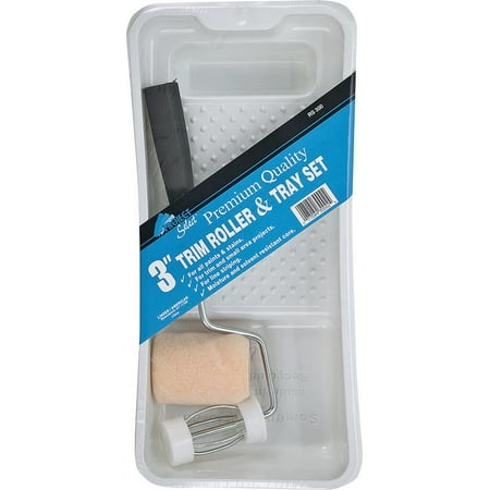 Linzer RS300 Roller and Tray Kit, 3 Pieces, For Use With All Paints and Stains, Plastic