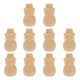 thumbnail image 1 of 10 piezas de adornos navideños de madera pintados a mano para decorar., 1 of 7
