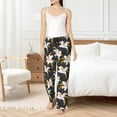 thumbnail image 6 of Lsque Lilies Flowers Print Women's Pajama Pants, Lounge Pant - Comfortable Home Wear,Elastic Waistband, Stylish Design-XX-Large, 6 of 9