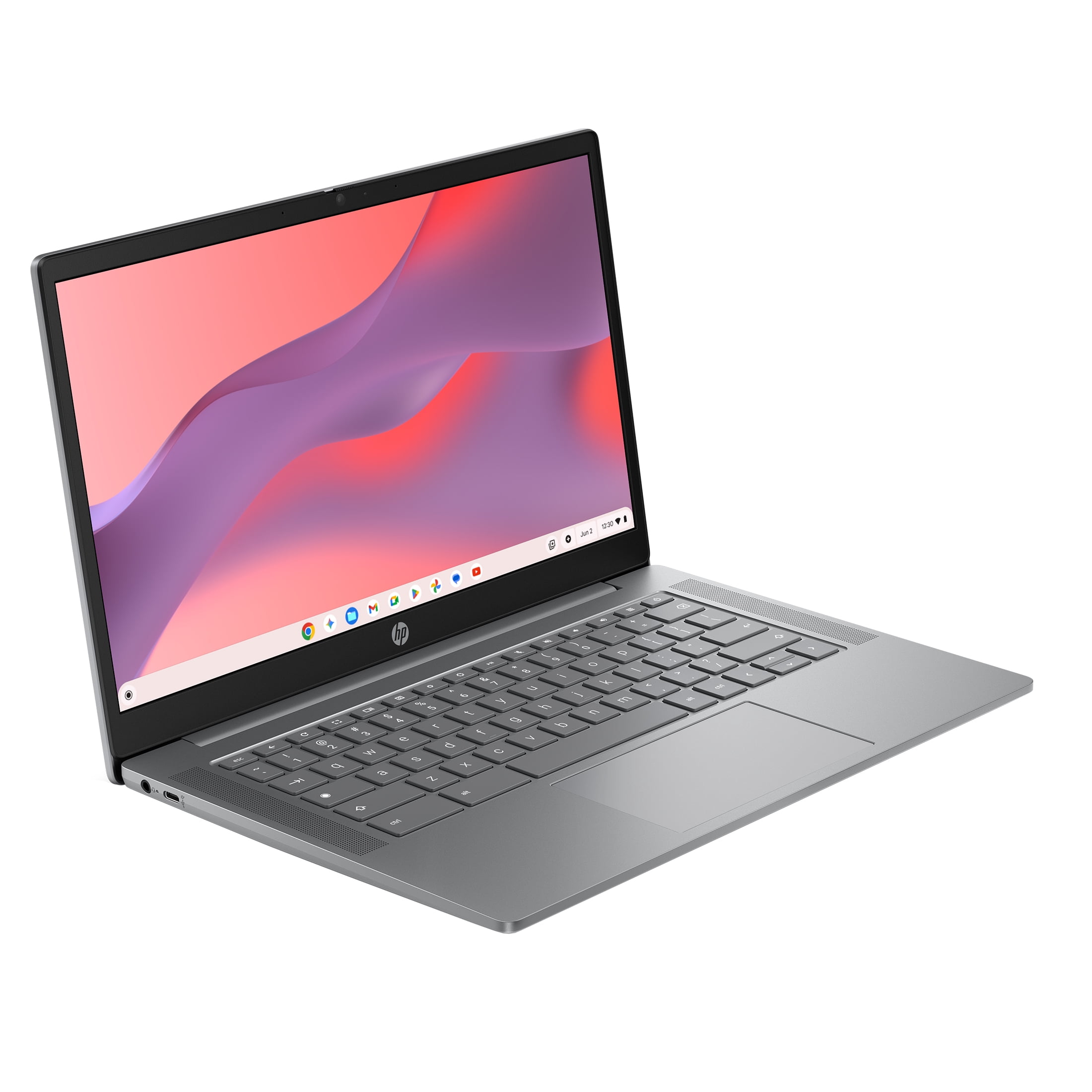 HP Chromebook 14 Laptop PC HD Chrome OS MediaTek Kompanio 540 4GB RAM 128GB UFS Meteor Silver Gemini