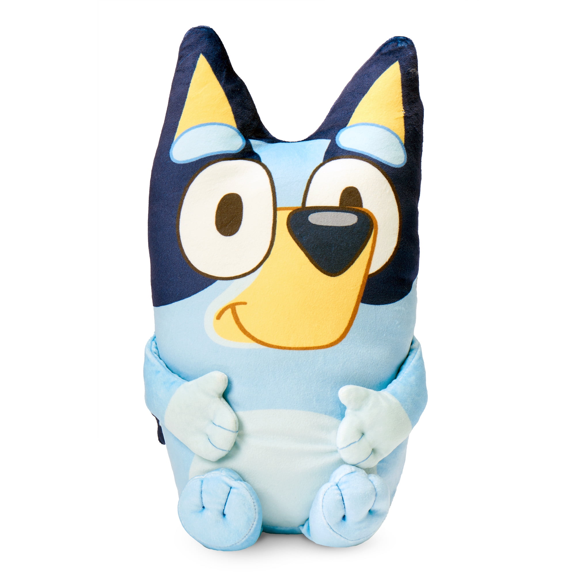Bluey Fun Silk Touch Throw Blanket and Plush Character Hugger Set– Ultra Soft Plush Character Pillow for Kids