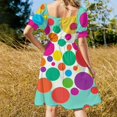 thumbnail image 3 of Colorful Dots 2025 Dress Evening Elegant And Chic Women for Outfits Beach Clothes Women Dress, 3 of 6