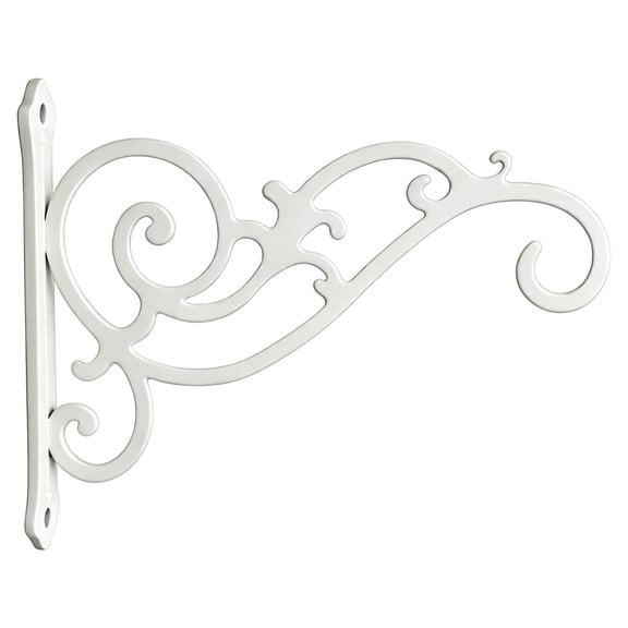1 Pcs Heavy Duty Outdoor Plant Hangers for Hanging Baskets, Iron Hanging Plant Brackets for Hanging Plants Outside, Metal Plant Hooks Plant Wall Hooks for Hanging Lantern, Bird Feeder(White)