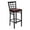 Burgundy Vinyl Seat/Black Metal Frame, variant on Flash Furniture HERCULES Series Black Window Back Metal Restaurant Barstool - Black Vinyl Seat