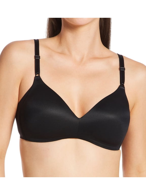 Women's Warner's 1056 No Side Effects Wire-Free Bra (Black 40B)