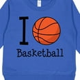 thumbnail image 3 of Inktastic I Heart Basketball Toddler Sweatshirt, 3 of 4