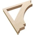 thumbnail image 6 of Ekena Millwork 3 1/2"W x 40"D x 44"H Imperial Traditional Rough Cedar Woodgrain TimberThane Bracket, Primed Tan, 6 of 6
