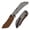 Gray, variant on Tenable Tipper Folding Pocket Knife .39'' Blackwash Nitro V Blade,White G10 Handle,B1079A4