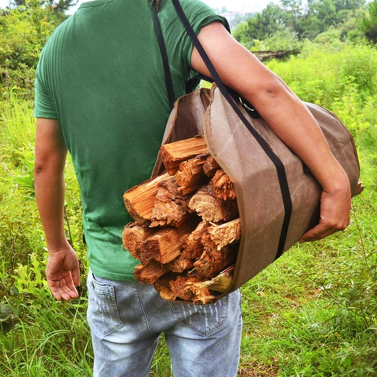 Wood carrying outlet backpack