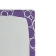 thumbnail image 3 of Ambesonne Mauve Fitted Sheet, Abstract Fractal Circles, Twin Size, Violet White, 3 of 3