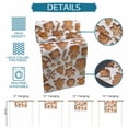 thumbnail image 6 of Gingerbread Man Table Runner 36 Inches Long Farmhouse Dress Scarves, Snowflakes Xmas Trees Candy Winter Dining Tablerunner for Coffee Table/Kitchen Island/Party Décor, Small 13" x 36", 6 of 8