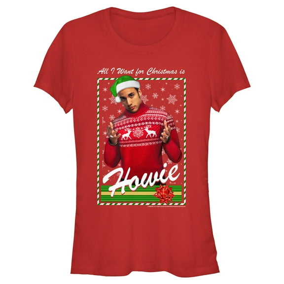 Junior's Backstreet Boys Howie All I Want for Christmas  Graphic T-Shirt