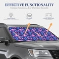 thumbnail image 4 of Fotbe Blue Skull Rose Juego de 2 Piezas de Parasoles para Parabrisas | Bloqueador Solar para Auto | Accesorios Plegables para Protección Solar Interior-Small, 4 of 6