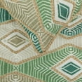 thumbnail image 3 of The HomeCentric King / Queen / Twin Green Designer Queen 74"x18" Bed Runner With 2 Pillow Cover, Aztec, Jute Embroidery, Quilted, Tassels, Jute, Moroccan & Tribal Bed Scarf on Cotton fabric - Chantico, 3 of 4