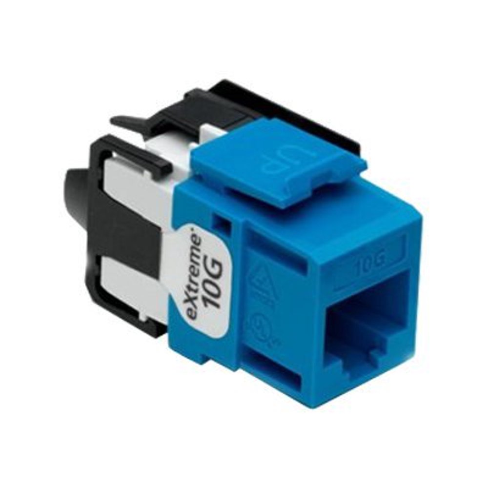 Leviton QuickPort Category 6A Jack Connector Crimp, SnapIn RJ45