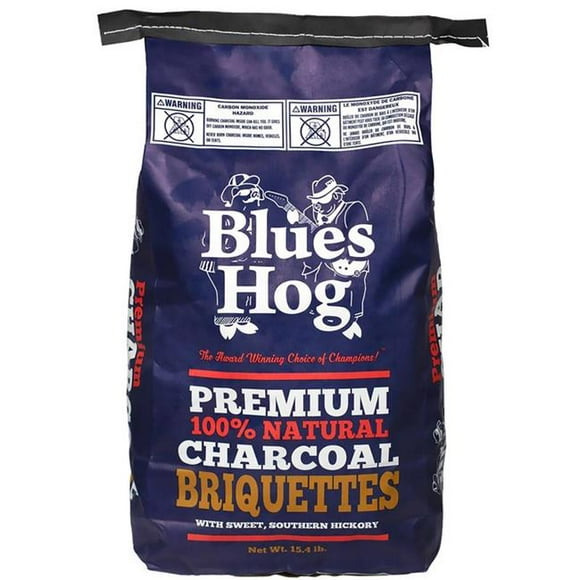 Blues Hog 8065457 15,4 Lb Briquettes de Charbon de Bois Franc Entièrement Naturelles