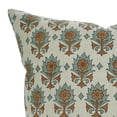 thumbnail image 6 of Fabdivine Unique Pure Linen Pillow Cover with Block Prints, 24X24, Throw Pillowcase Cushion Cover with Zipper for Sofa, Couch, Home Décor, Outdoor, Farmhouse, Living Room, Kusum, 6 of 8