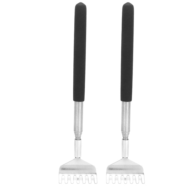 Rascador de espalda retráctil portátil de acero inoxidable, 2 piezas, 20-68 cm