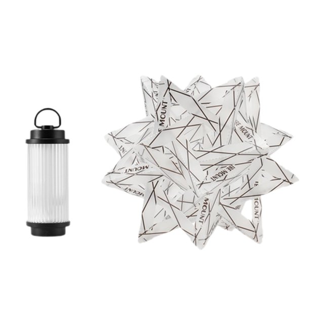 Luz de campamento portátil de Irregular KE Report -Lámpara LED LED de bisagras geométricas resistentes al campamento para el Hotel Inner BBQ Outdoor