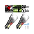 thumbnail image 2 of 2 Pack High Lumen Flashlight Rechargeable 1000000 Lumens Led Tactical Flashlight For Outdoor, 2 of 5