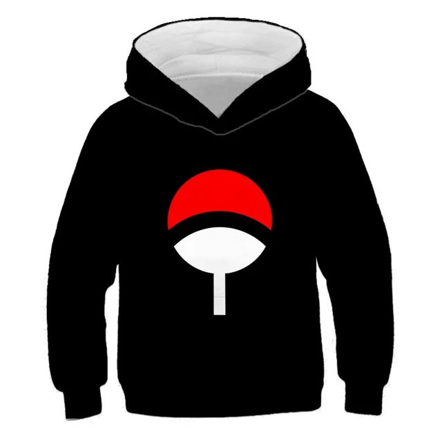 Suéteres de calle para niños y niñas de 3 a 14 años, sudadera con capucha Akatsuki Cloud, suéter unisex, ropa de calle para otoño e invierno