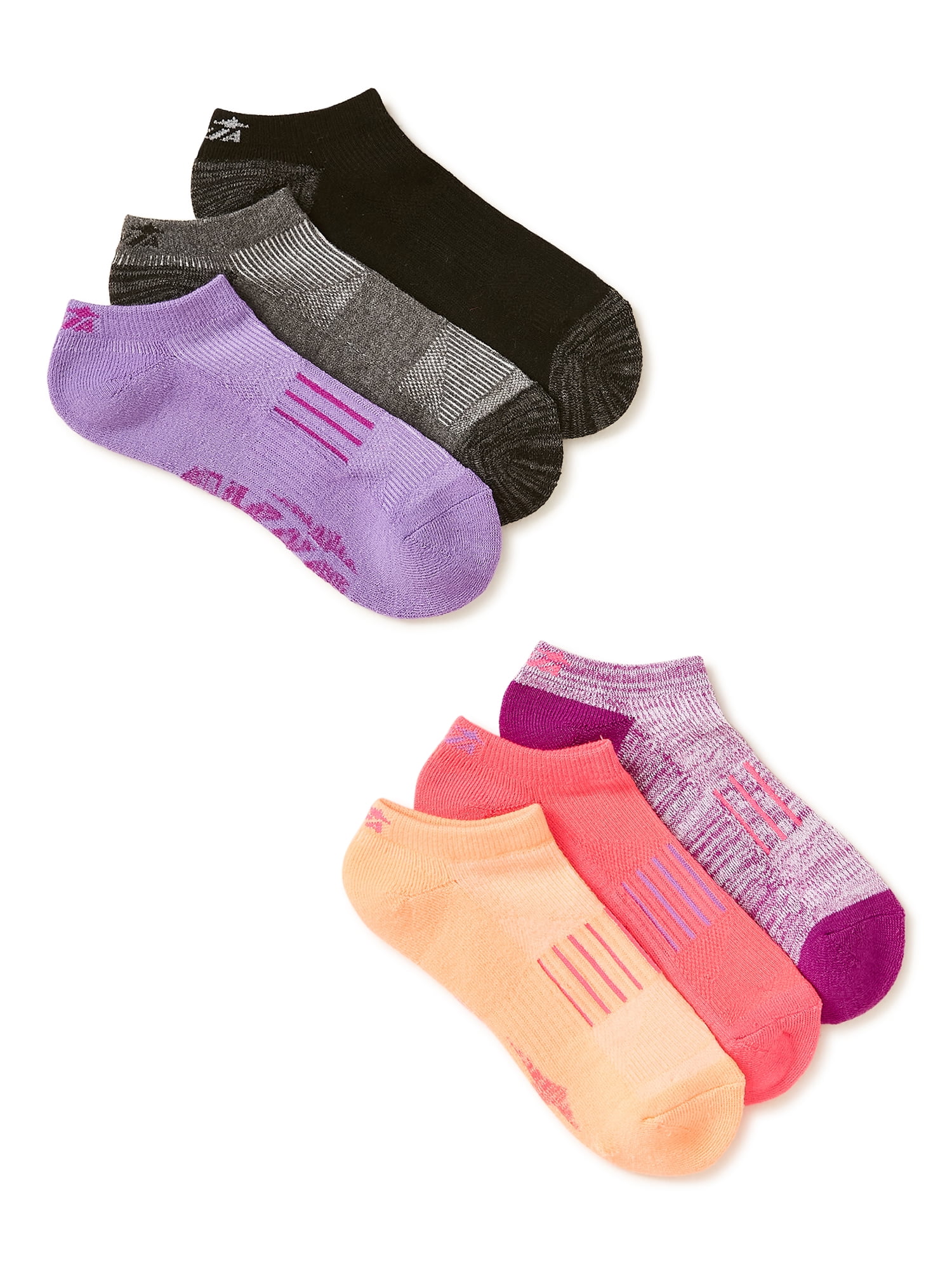 Avia Women's Premium Cushioned No Show Socks, 6-Pack
