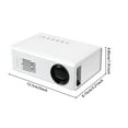 thumbnail image 2 of Portable Mini Projectors LED Micro Projector 1080P Home Party Meeting Projector Mini Projector Full 1080P Home Video Projector Compatible with HDM I/USB/AV/Smartphone, 2 of 3