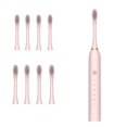 thumbnail image 1 of Smart Toothbrush Sonic Electric Toothbrush USB Fast Charging Adult Waterproof 6-Speed With 8 Soft Brush Heads PINK, 1 of 15