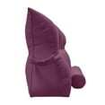 thumbnail image 3 of Peachwell Triangular Reading Bedrest Pillow Bolster Cushion Headboard Backrest Wedge Pillow with Two Detachable Roll Pillows for Neck & Lumbar Support (Onion Purple, California King: 71x8x20 inches), 3 of 7