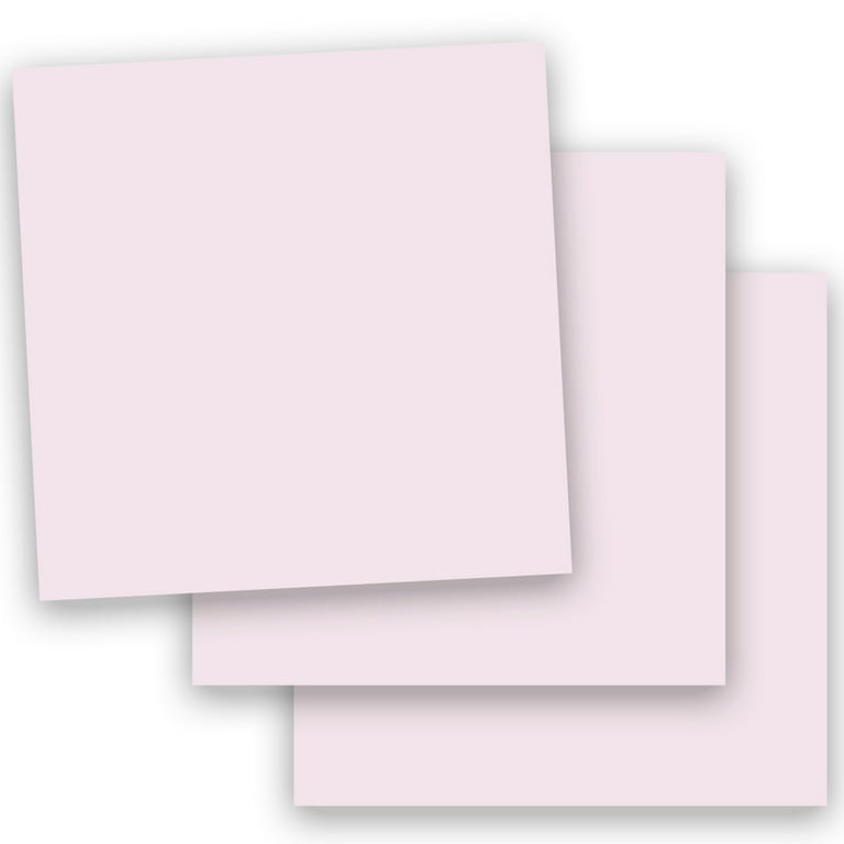 Popular LIGHT PINK LEMONADE 12X12 (Square) Paper 65C Lightweight Cardstock  - 50 PK -- Econo 12-x-12 Square Card Stock Paper - Professional and DIY