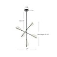 thumbnail image 3 of Kuzco Lighting Ch62737 Mulberry 37" Wide Led Abstract Sputnik Chandelier - Black / Light, 3 of 4