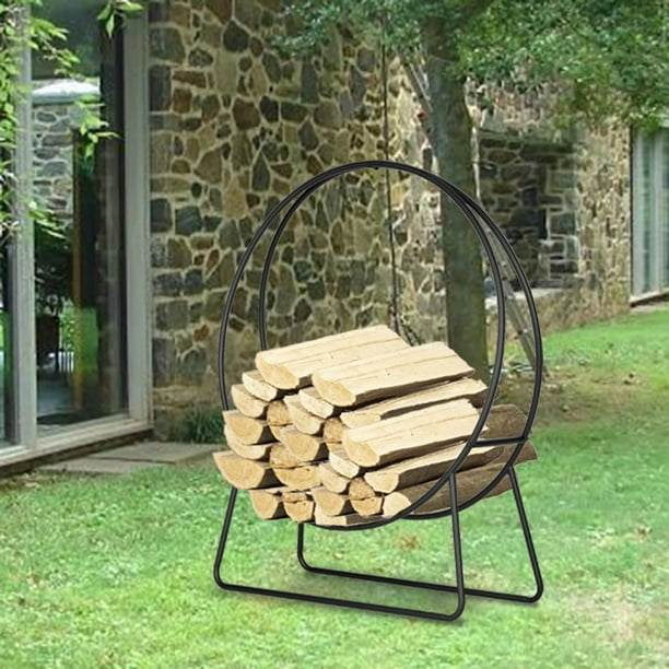 Ktaxon 40 Inch Heavy Duty Outdoor Fireplace Firewood Storage Rack Log