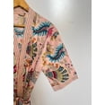 thumbnail image 3 of Cotton kimono Robe Dressing Gown, Block Print Bridesmaid Robe, Summer Nightwear, one Size Robe , Handmade Cotton Robe, Crown Print Robe, 3 of 5