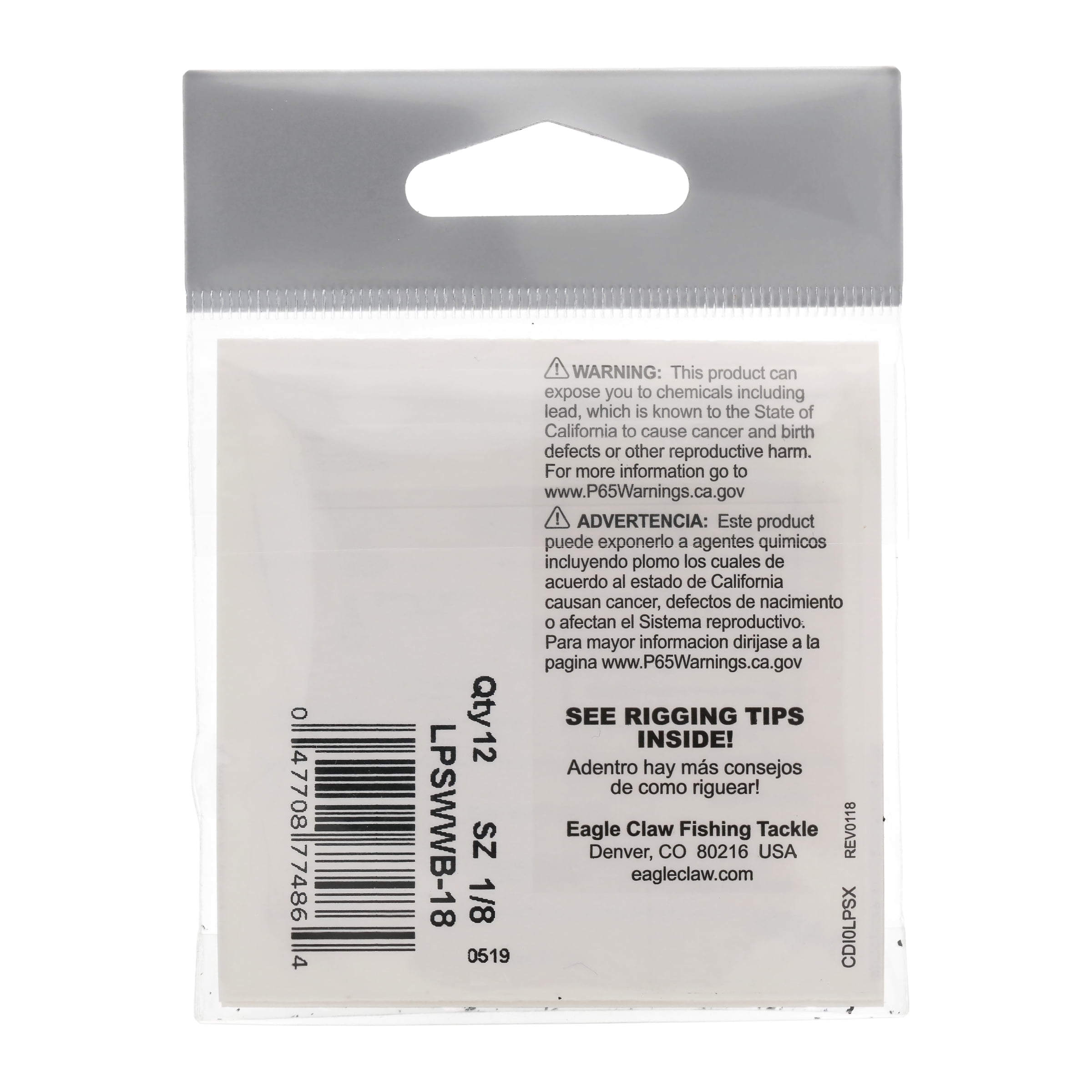 Lazer Sharp Pro Series Worm Weight Value Pack, Black, 1/8 oz.