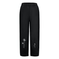 thumbnail image 4 of Lilgiuy Women Fashion Casual Printing Pocket Fold Loose Full Length Pants Lightweight Versatile Going Out Pants, 4 of 4
