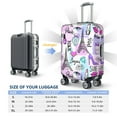 thumbnail image 6 of Easygdp Eiffel Tower and Hearts Print Elastic and Washable Suitcase Protective Cover with Hidden Zipper Fits 18-32 inch Luggage -Medium, 6 of 9