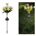 thumbnail image 2 of LED Solar Lilium Flower Garden Light - Outdoor Waterproof Courtyard Decoration with 7 Colorful Heads for Magical Ambiance, 2 of 8