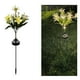 thumbnail image 1 of Lámpara Solar de Jardín con Forma de Flor de Lirio, Ideal para Decorar Exteriores, Patios y Jardines. Luz Ambiental Led Artificial de 7 Cabezas., 1 of 7
