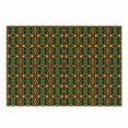 thumbnail image 1 of Kente Pattern Cutting Board, Exotic Vertical Borders from Angola Nigeria Cultures Print, Decorative Tempered Glass Cutting and Serving Board, Small Size, Multicolor, by Ambesonne, 1 of 1