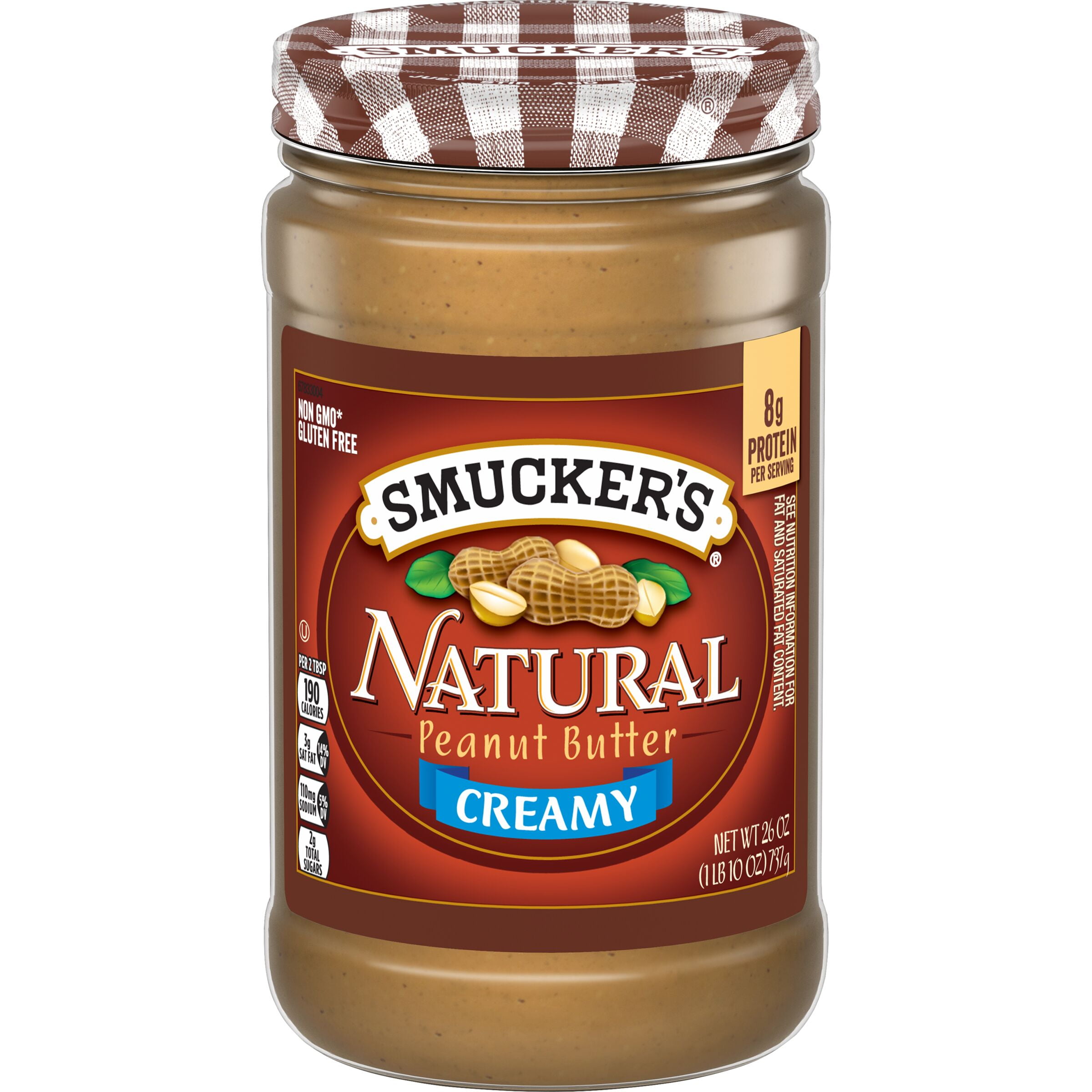 Smucker's Natural Creamy Peanut Butter, 26 ozs
