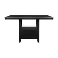 thumbnail image 3 of Bowery Hill 5-Piece Wood Counter Height Dining Set in Charcoal Gray, 3 of 13