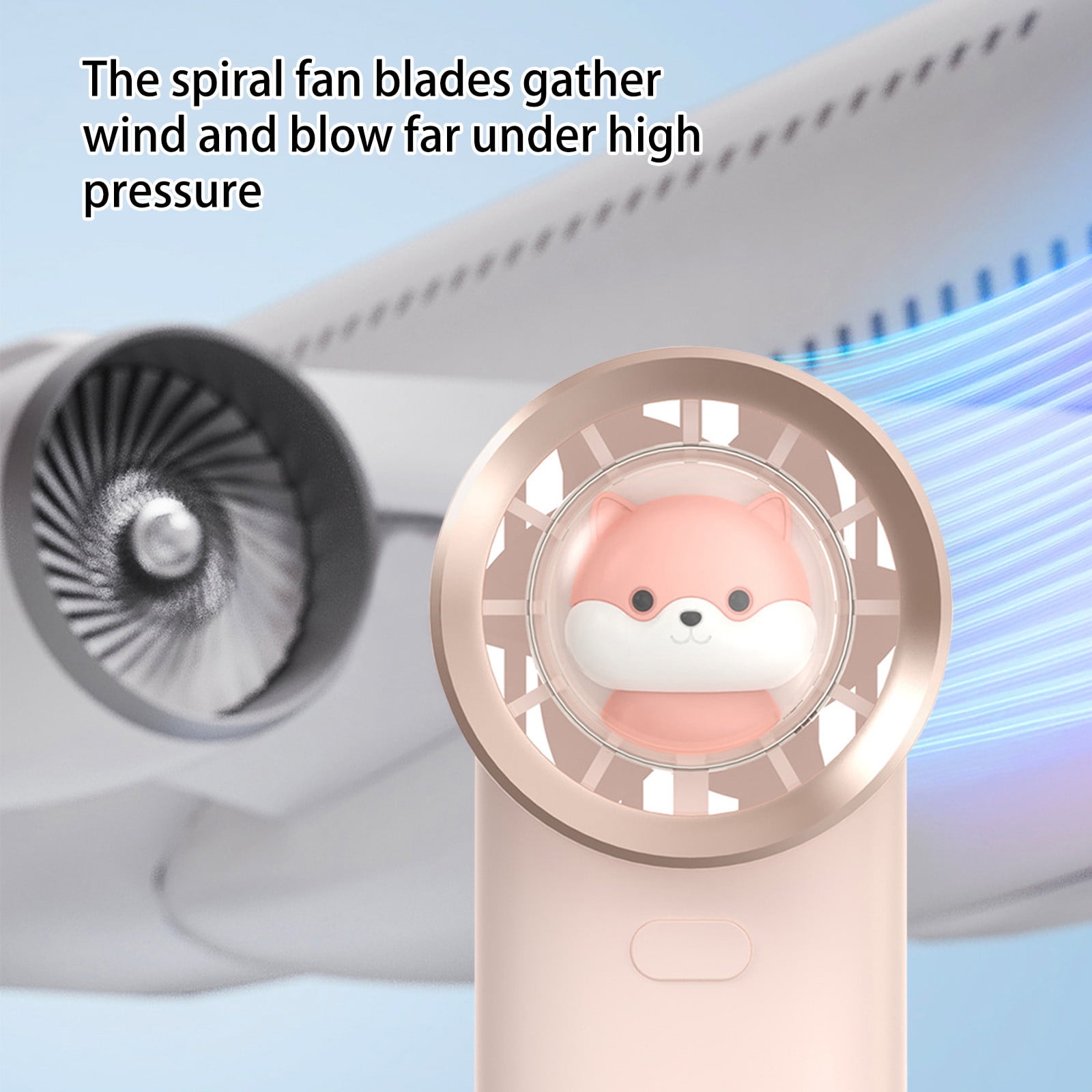 Stijggn Desk Fan Small Quiet, 3 Speed Settings Up to 12 Working Hours Small and Powerful Fan Wagon Crib Bike Kitchen Concerts Gift for Women/Men K*ids