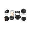 thumbnail image 4 of BLISSFUL STEP Lace Satin Slingback Strap Block Heel Sandals for Women Black 8.5, 4 of 7