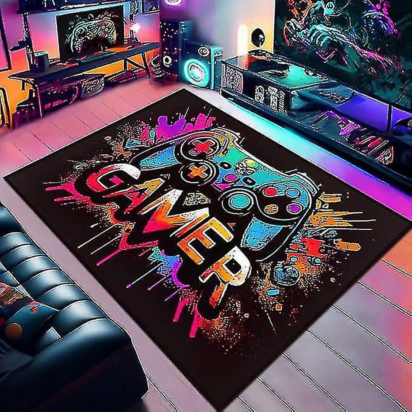 Gaming Area Rugs For Boys Cool Game Style Bedroom Gamer Rug Boys