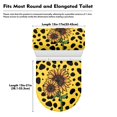 thumbnail image 6 of HELLHERO Sunflower Toilet Lid Seat Cover Soft Toilet Seat Cover Set & 2 Piece Elastic Edge Adjustable, 6 of 6